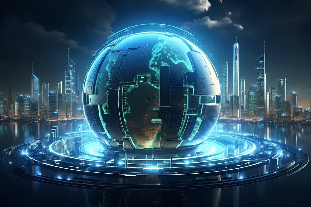 Futuristic worldwide Technical view